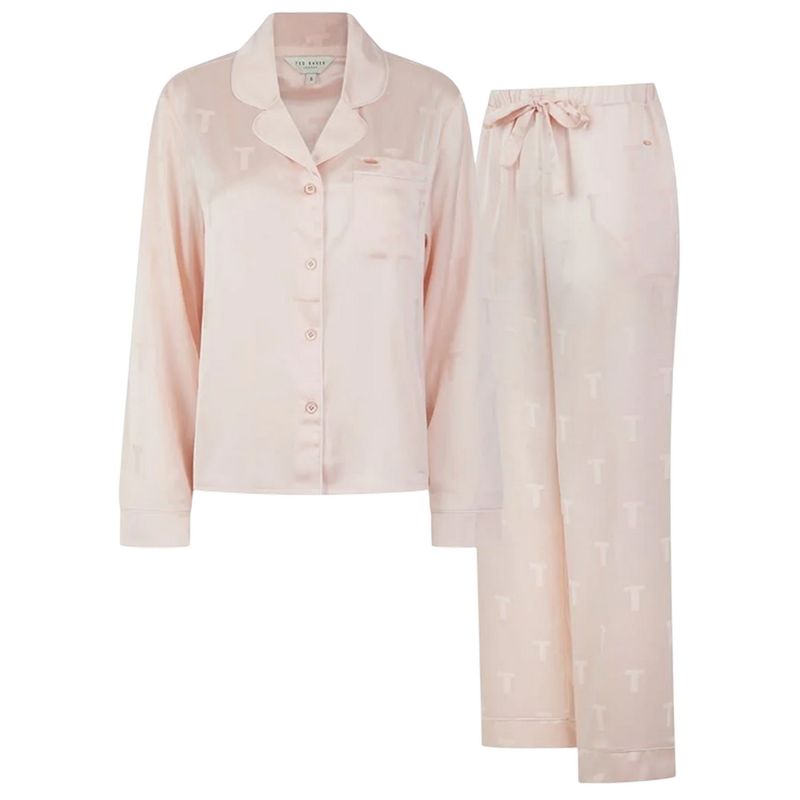 Ted Baker Womens/Ladies Peggy Satin Long Pyjama Set / Pink